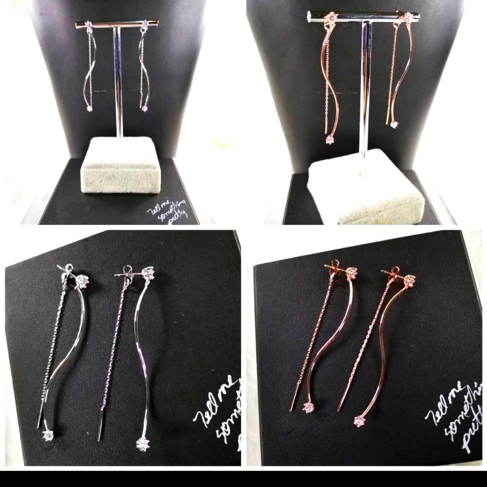 Rhinestone Charm Earrings